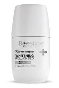 Beesline roll-on deodorant super dry fragrance free 72 hours