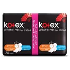 personal care products kotex normal+wings 20 pads