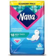 personal care products nana long maxi 18 pads